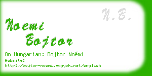 noemi bojtor business card